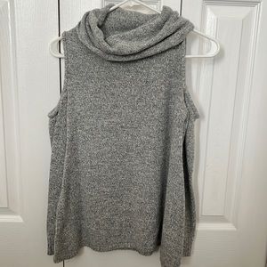 Size S gray cold shoulder Charlotte Russe sweater